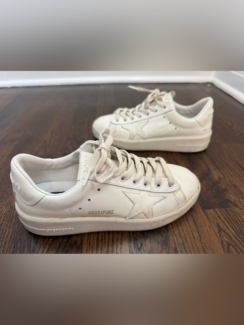 Golden Goose Pure Star White Sneakers size 36